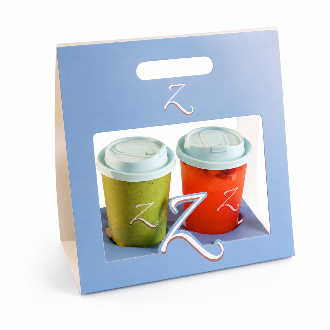 2-DRINK CUP CARRIER (TO-GO HANDLE) image 1